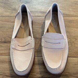 Sperry Light Pink Leather Loafers